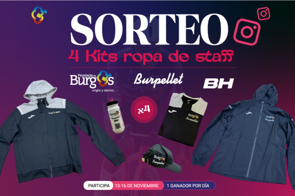 SORTEO 4 PACKS DE ROPA DE STAFF DEL EQUIPO BURGOS BURPELLET BH