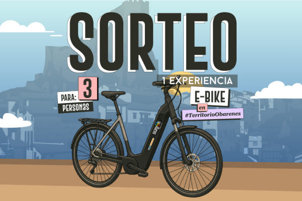 Sorteo de 1 experiencia E-BIKE en #TerritorioObarenes para 3 personas